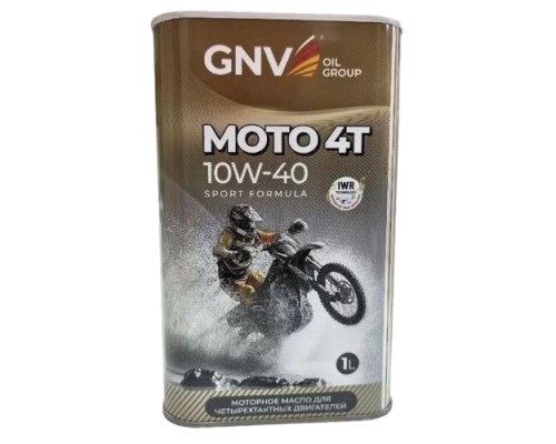 Масло GNV Moto 4T 10W40 Sport Formula 1 л (металл. канистра) [GM41211162016541040001]