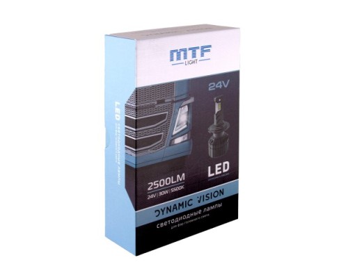 Лампа светодиодная MTF LIGHT DYNAMIC VISION LED, H1, 24V, 28W, 2500lm, 5500K кулер DV01K5-24