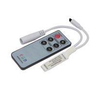 Контроллер LAMPER  143-106-1 светодиодный RGB, инфракрасный (IR), 6 кнопок, 12-
