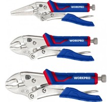 Клещи фиксирующие WORKPRO WP201003 PRO (набор 3 предмета) WP201003