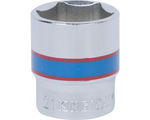 Головка шестигранная 21 мм с посадкой 3/8" KING TONY 333521M