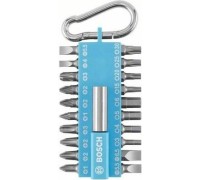 Набор бит BOSCH DIY 20 бит + держатель с карабином светло-синий 2607002822