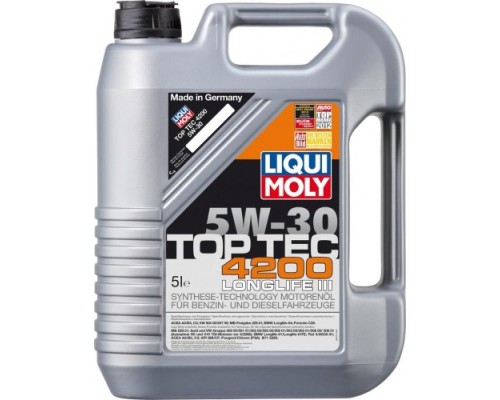 Масло моторное LIQUI-MOLY SAE 5W30 Top Tec 4200 5 л. 7661 синтетическое [7661]