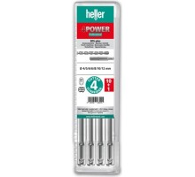 Бур SDS-plus Heller 4power, 6х100х160 мм (11 шт) по бетону  [TD29195]