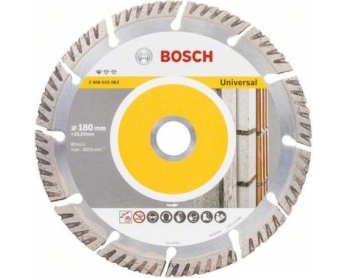 Алмазный диск универсальный BOSCH 180х22.2 мм Standart for Universal [2608615063]