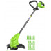 Триммер аккумуляторный GREENWORKS 2113307SA 24V, 25 см, с 1хАКБ 2 Ач и ЗУ купить с доставкой и официальной гарантией