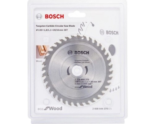 Пильный диск по дереву BOSCH ECO WOOD 130x20/16-36T [2608644370]