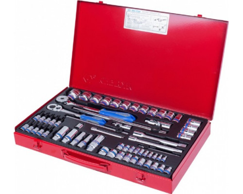 Набор головок KING TONY 9563MR01 1/4", 3/8", 1/2", 62 предмета