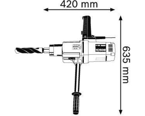 Дрель безударная сетевая BOSCH GBM 32-4  четырехскоростная  [0601130208]