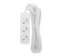Сетевой фильтр REXANT 13-4008 STANDARD 3 гнезда, 5м, 2х1,0мм², б/з, белый
