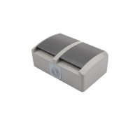 Блок розеток Kranz KR-78-0614 горизонтальный 2 (керамика) INDUSTRIAL IP54