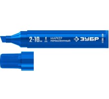 Маркер перманентный ЗУБР МП-1000К 2-10 мм, клиновидный, синий  [06333-7]