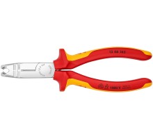 Стриппер KNIPEX KN-1346165SB VDE для круглых кабелей, диэлектрические ручки