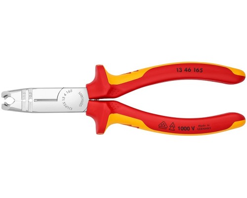 Стриппер KNIPEX KN-1346165SB VDE для круглых кабелей, диэлектрические ручки