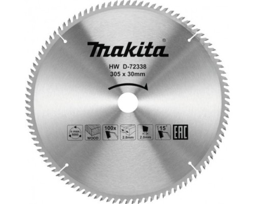 Пильный диск по дереву MAKITA D-72338 305х30х100t