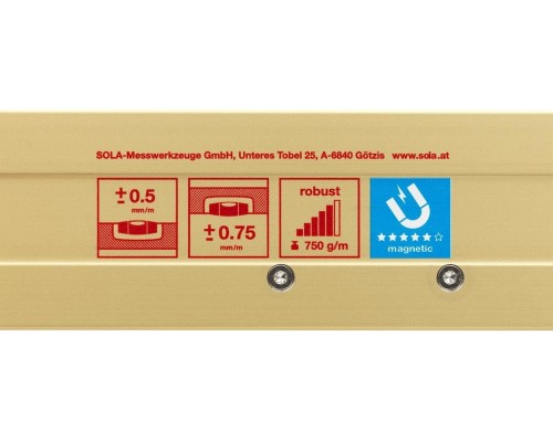 Уровень строительный SOLA AZM 60 магнитный [01820801]