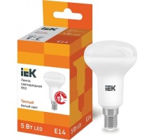 Лампа светодиодная IEK R50 5Вт 3000К Е14 рефлектор LLE-R50-5-230-30-E14