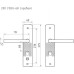 Ручка на планке НОРА-М 200-108 правая для китайских дверей 