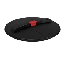 Крышка ЭКОПРОМ 450 мм (черная) с дыхательным клапаном 115.0041.000.0