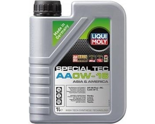 Масло моторное LIQUI-MOLY SAE 0W16 Special Tec AA 1 л 21326 синтетическое [21326]