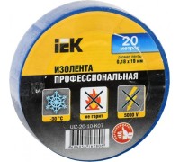 Изолента IEK ПВХ 0.18х19мм син. (рул. 20м) UIZ-20-10-K07