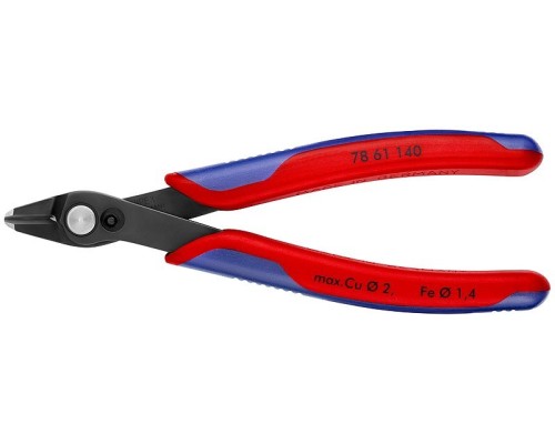 Бокорезы KNIPEX KN-7861140SB Electronic Super XL,  для кабельных стяжек