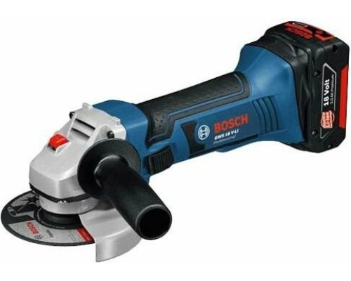 УШМ аккумуляторная BOSCH GWS 18 V-10 SC бесщеточная [06019G340D] 2х5,0Ач, кейс L-Boxx