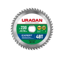 Пильный диск по дереву URAGAN Expert 235х32/30мм 48т [36802-235-32-48_z01]