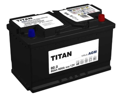 Аккумулятор Titan AGM 80.0 VRLA L4 800А [4610082702158]