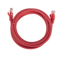 Патч-корд REXANT 02-0293-3 U/UTP, CAT 6, RJ45-RJ45, 26AWG, LSZH, красный 3м