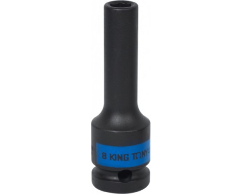 Ударная головка шестигранная глубокая 1/2" KING TONY 443508M 8 мм