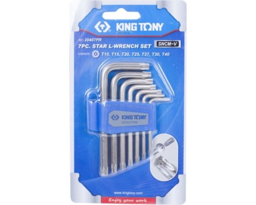 Набор ключей TORX KING TONY 20407PR Набор ключей TORX KING TONY 20407PR
