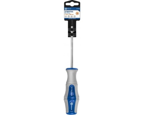 Отвертка TX КОБАЛЬТ 910-058 ultra grip tamper-20х100 мм cr-v, двухкомпонентная