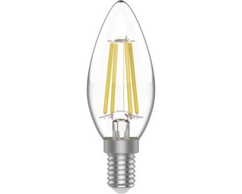 Лампа светодиодная GAUSS Свеча basic filament 4,5w 420lm 4100к е14 led [1031215]