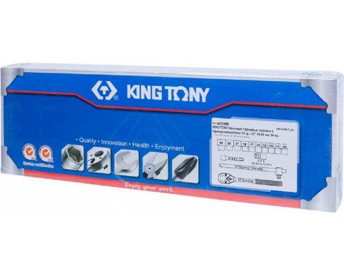 Набор головок 1/2" KING TONY 4012MR, 14 предметов