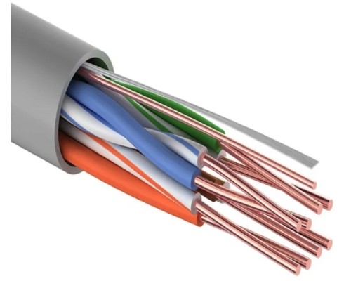Кабель Proconnect CCA, U/UTP, CAT 5e, PVC 4x2x0,50мм, внутренний, серый, 25м 01-0043-3-25 купить с доставкой и официальной гарантией