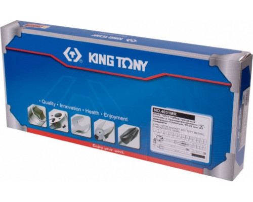 Набор головок 1/2" KING TONY 4031MR, 10-32 мм, 23 предмета