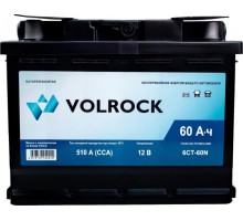 Аккумулятор VOLROCK 6СТ-60N (П.П.) 510А (242х175х190) 4673770940010