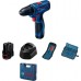 Аккумуляторный шуруповерт BOSCH GSR 120-LI Professional [06019F7001] 2х1,5 Ач