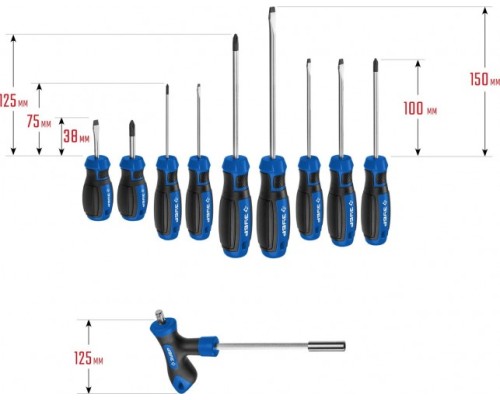 Набор отверток с насадками ЗУБР ПРОФЕССИОНАЛ 46 предметов [25283-H46_z01]