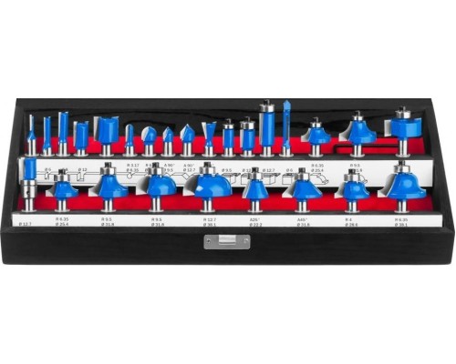 Набор фрез по дереву ЗУБР ПРОФЕССИОНАЛ 26 шт. [28796-H26]