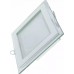 Потолочный светодиодный светильник GAUSS Glass квадрат 18w 1390lm 3000k с дек стек led [948111118]