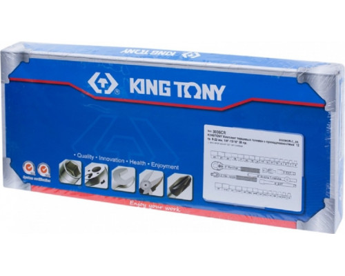 Набор головок 3/8" KING TONY 3036CR, 36 предметов