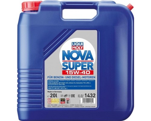 Масло дизельное LIQUI-MOLY SAE 15W40 Nova Super 20 л 1432 [1432]