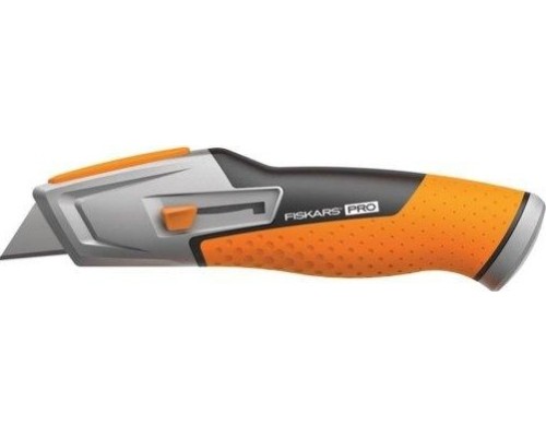 Нож строительный с выдвижным сменным лезвием FISKARS CarbonMax 1027223 [1027223]