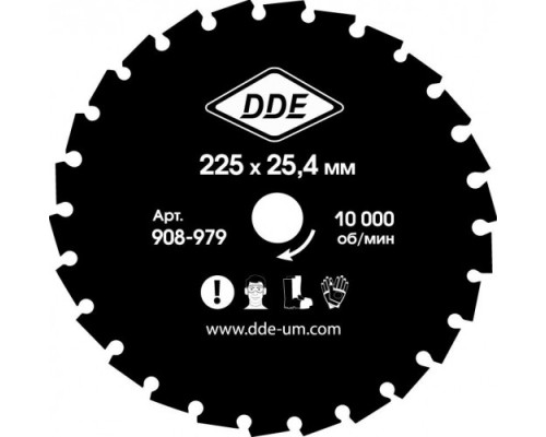 Диск кустореза DDE WOOD CUT (225x25,4/20 мм; 26 зубьев) [908-979]