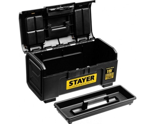 Ящик для инструмента STAYER TOOLBOX-19 пластиковый, professional [38167-19]