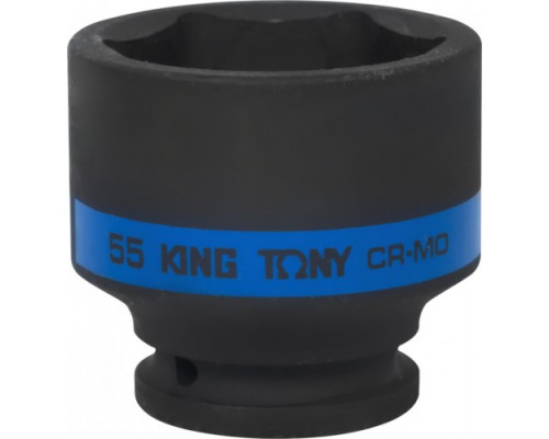 Ударная головка шестигранная 3/4" KING TONY 653555M 55 мм