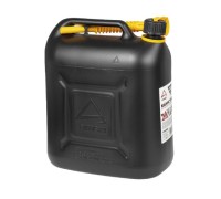 Канистра ARNEZI A1006323 20л для топлива пластиковая, с лейкой / черная