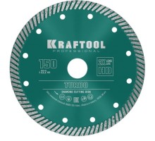 Алмазный диск для резки бетона KRAFTOOL TURBO 150 мм (армированный бетон, кирпич) [36682-150]